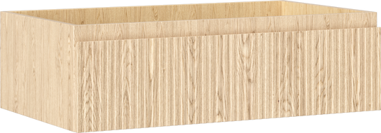 Mexen Rivel koupelnová skříňka pod umyvadlo 80 cm, 1 zásuvka, drážkovaná, dub - 91A20-08023-1-BF81