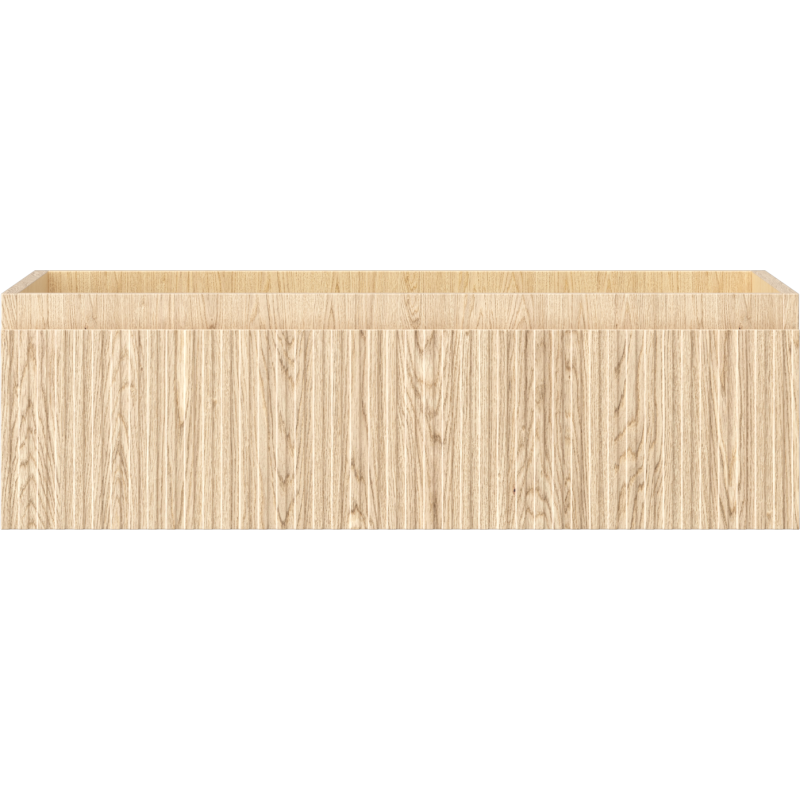 Mexen Rivel koupelnová skříňka pod umyvadlo 80 cm, 1 zásuvka, drážkovaná, dub - 91A20-08023-1-BF81