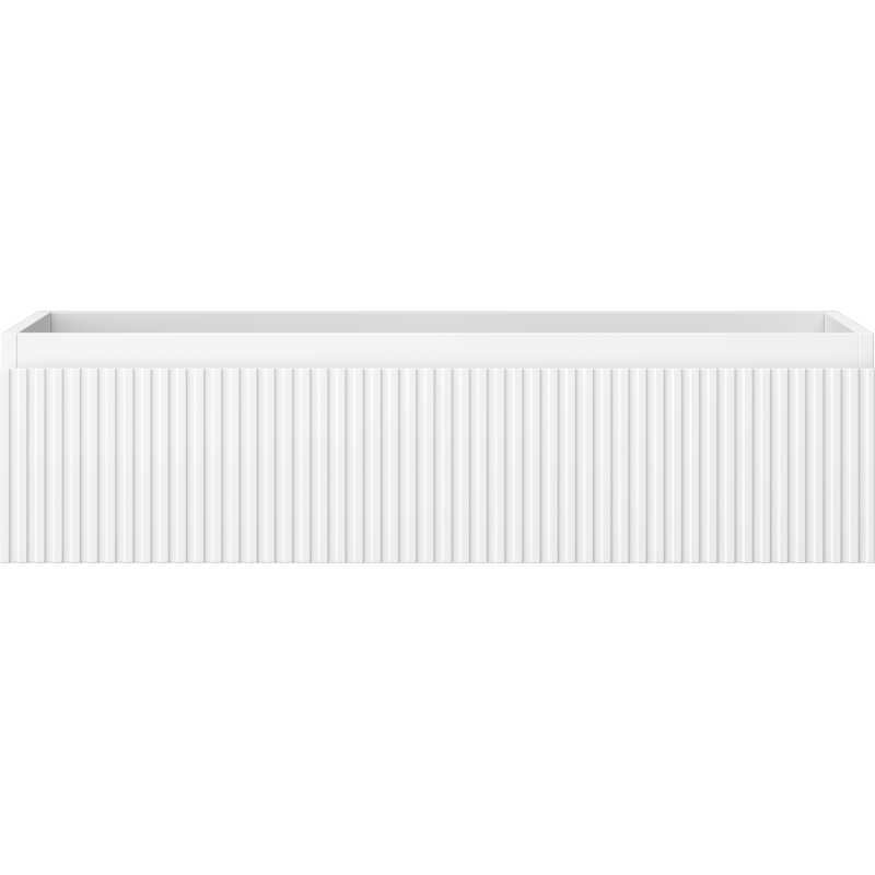 Mexen Rivel koupelnová skříňka pod umyvadlo 90 cm, 1 zásuvka, drážkovaná, bílá matná - 91A20-09023-1-BF01