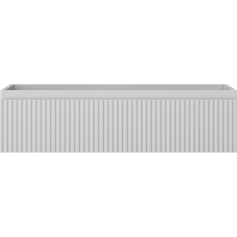 Mexen Rivel koupelnová skříňka pod umyvadlo 90 cm, 1 zásuvka, drážkovaná, šedá mat - 91A20-09023-1-BF62