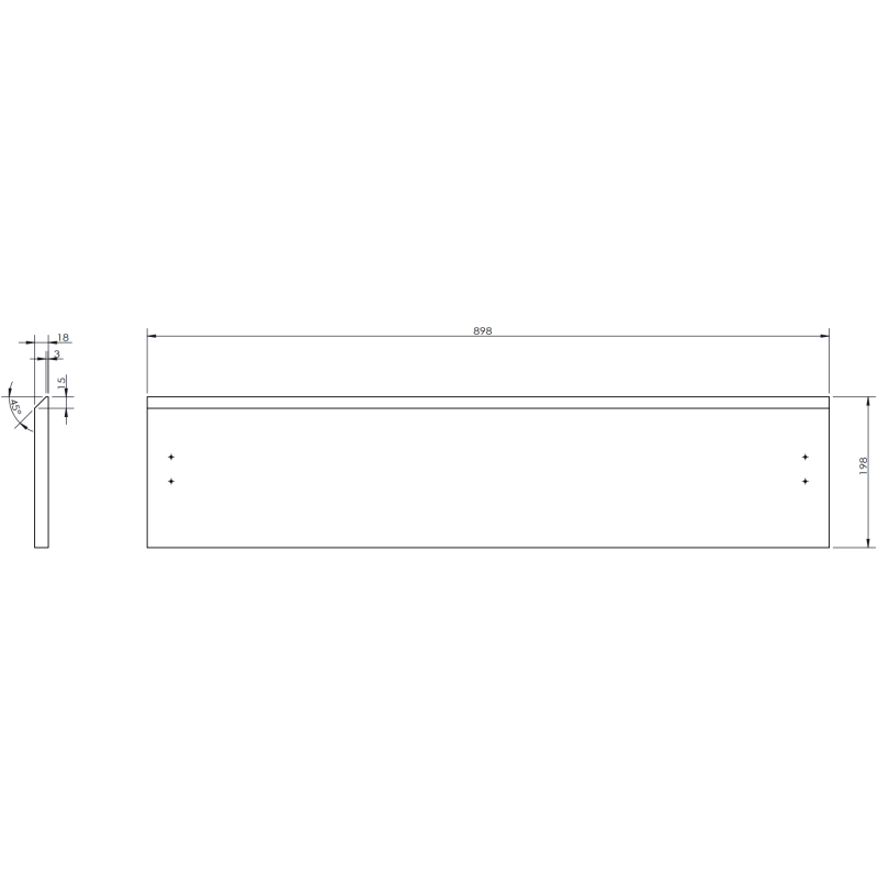 Mexen Rivel skříňka do koupelny pod umyvadlo 90 cm, 1 zásuvka, drážkovaná, černá mat - 91A20-09023-1-BF71