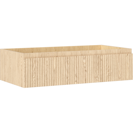 Mexen Rivel koupelnová skříňka pod umyvadlo 90 cm, 1 zásuvka, drážkovaná, dub - 91A20-09023-1-BF81