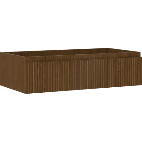 Mexen Rivel koupelnová skříňka pod umyvadlo 90 cm, 1 zásuvka, drážkovaná, ořech - 91A20-09023-1-BF86