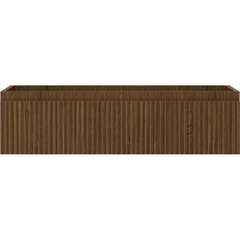 Mexen Rivel koupelnová skříňka pod umyvadlo 90 cm, 1 zásuvka, drážkovaná, ořech - 91A20-09023-1-BF86
