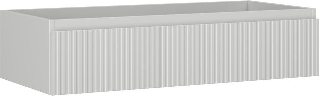 Mexen Rivel koupelnová skříňka pod umyvadlo 100 cm, 1 zásuvka, vroubkovaná, šedá mat - 91A20-10023-1-BF62
