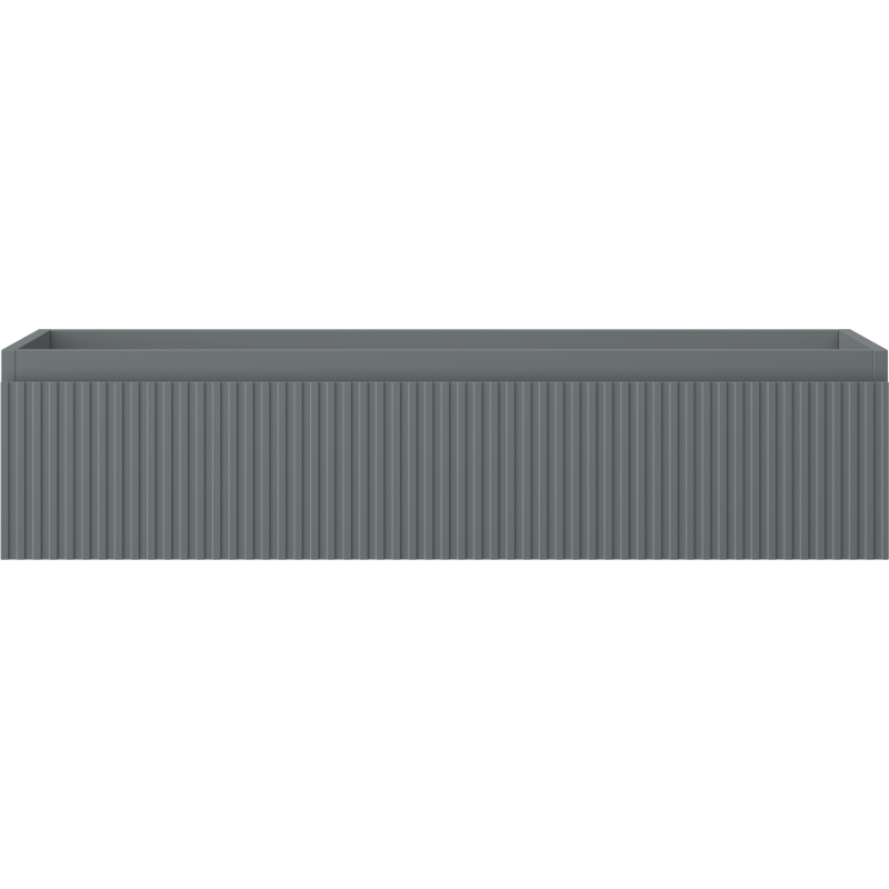 Mexen Rivel koupelnová skříňka pod umyvadlo 100 cm, 1 zásuvka, drážkovaná, grafit mat - 91A20-10023-1-BF66
