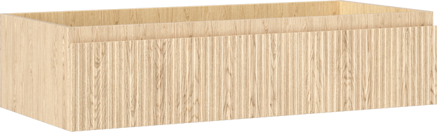 Mexen Rivel koupelnová skříňka pod umyvadlo 100 cm, 1 zásuvka, drážkovaná, dub - 91A20-10023-1-BF81