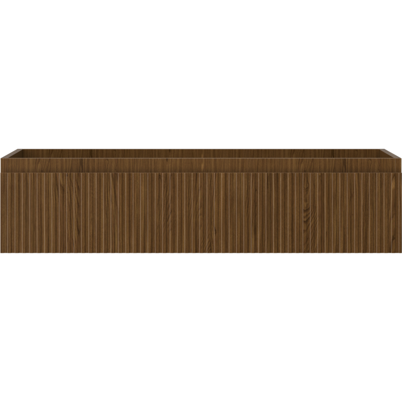 Mexen Rivel koupelnová skříňka pod umyvadlo 100 cm, 1 zásuvka, rýhovaná, ořech - 91A20-10023-1-BF86