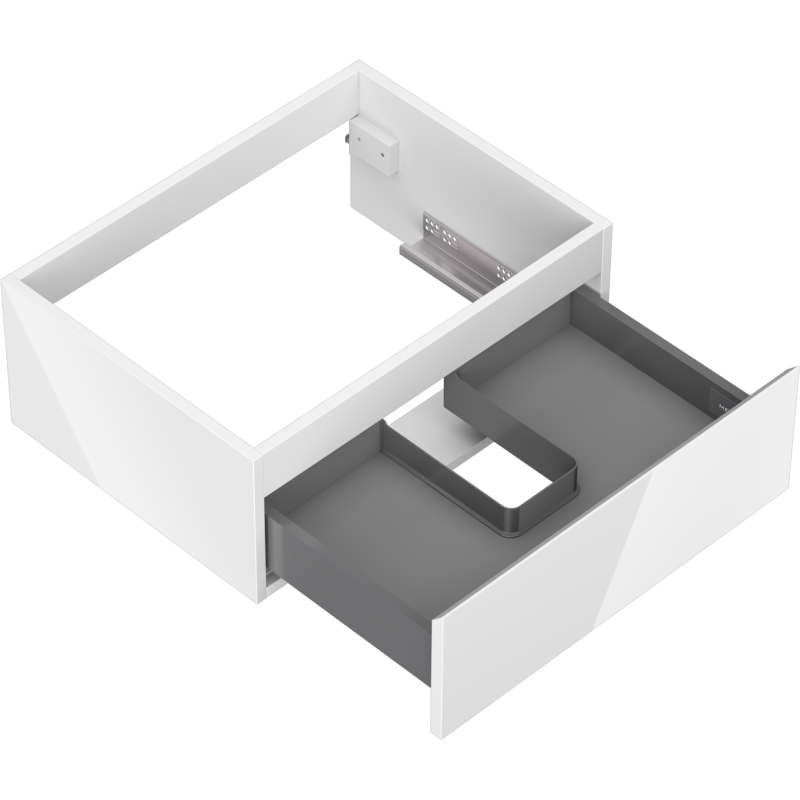 Mexen Orio koupelnová skříňka pod umyvadlo 60 cm, 1 zásuvka, bílá lesk - 91A10-06023-1-BF00
