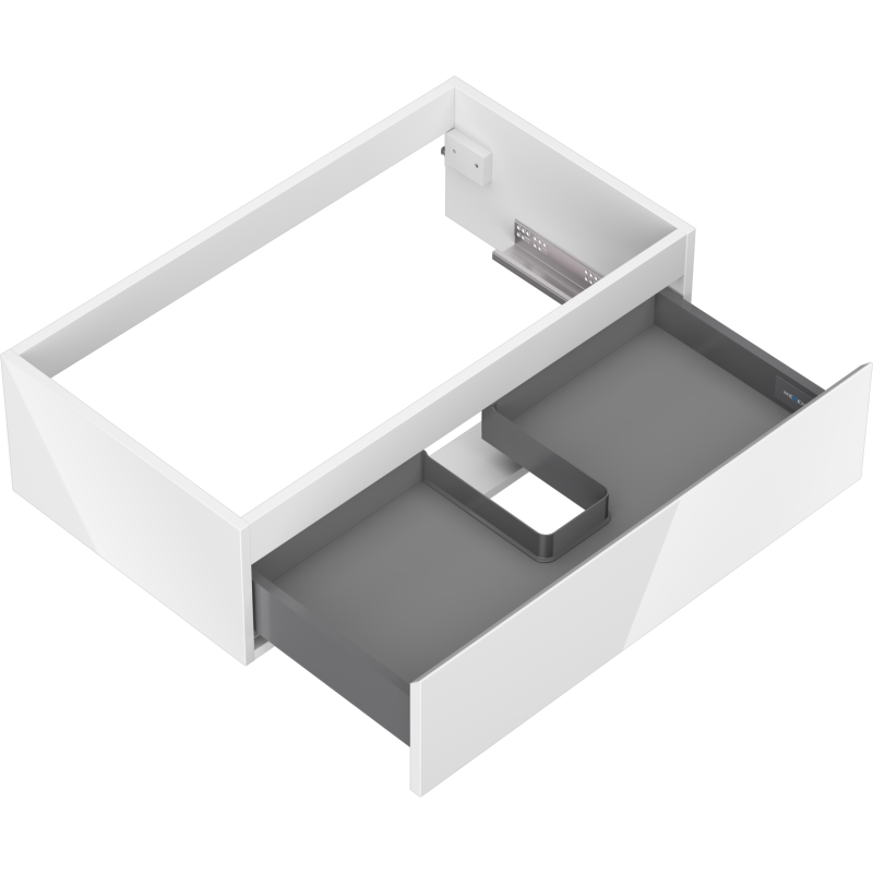 Mexen Orio koupelnová skříňka pod umyvadlo 80 cm, 1 zásuvka, bílý lesk - 91A10-08023-1-BF00