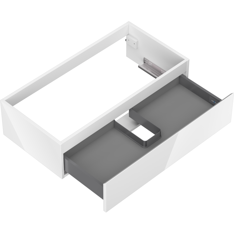 Mexen Orio koupelnová skříňka pod umyvadlo 90 cm, 1 zásuvka, bílý lesk - 91A10-09023-1-BF00