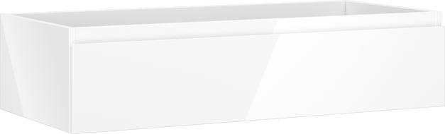 Mexen Orio koupelnová skříňka pod umyvadlo 100 cm, 1 zásuvka, bílý lesk - 91A10-10023-1-BF00