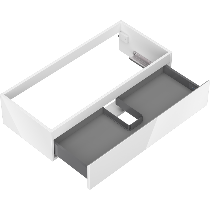 Mexen Orio koupelnová skříňka pod umyvadlo 100 cm, 1 zásuvka, bílý lesk - 91A10-10023-1-BF00
