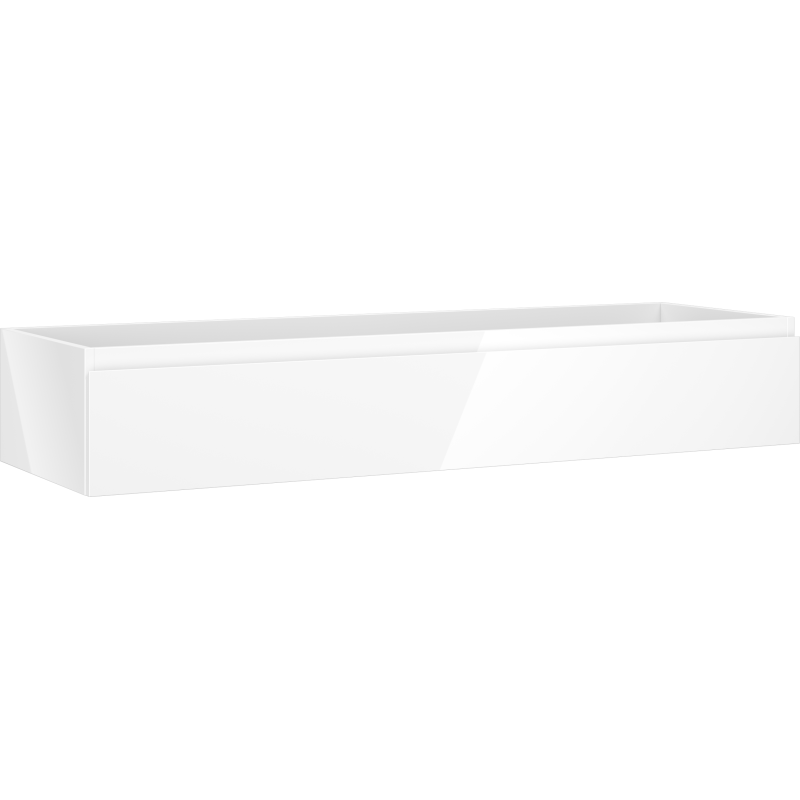 Mexen Orio koupelnová skříňka pod umyvadlo 140 cm, 1 zásuvka, bílý lesk - 91A10-14023-1-BF00