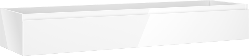 Mexen Orio koupelnová skříňka pod umyvadlo 160 cm, 1 zásuvka, bílý lesk - 91A10-16023-1-BF00