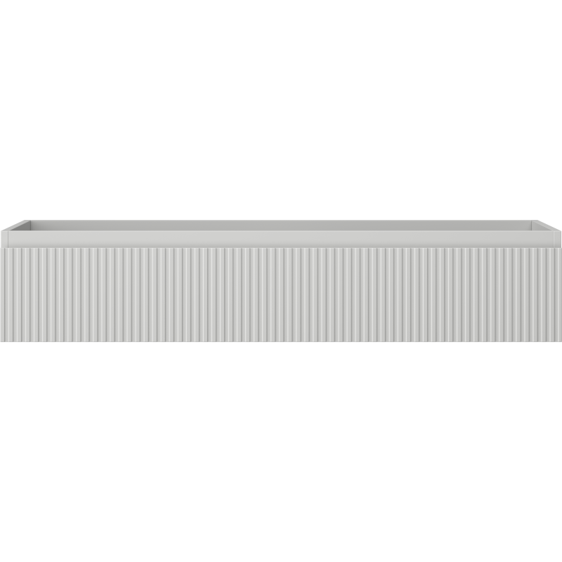 Mexen Rivel koupelnová skříňka pod umyvadlo 120 cm, 1 zásuvka, rýhovaná, šedá matná - 91A20-12023-1-BF62