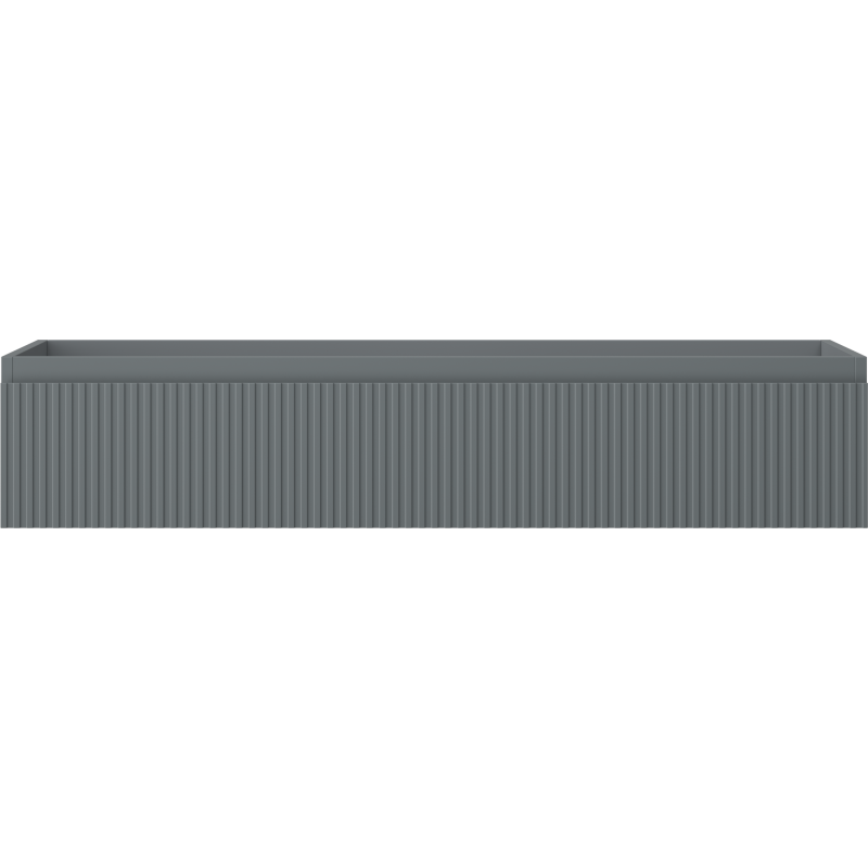 Mexen Rivel koupelnová skříňka pod umyvadlo 120 cm, 1 zásuvka, rýhovaná, šedá mat - 91A20-12023-1-BF66
