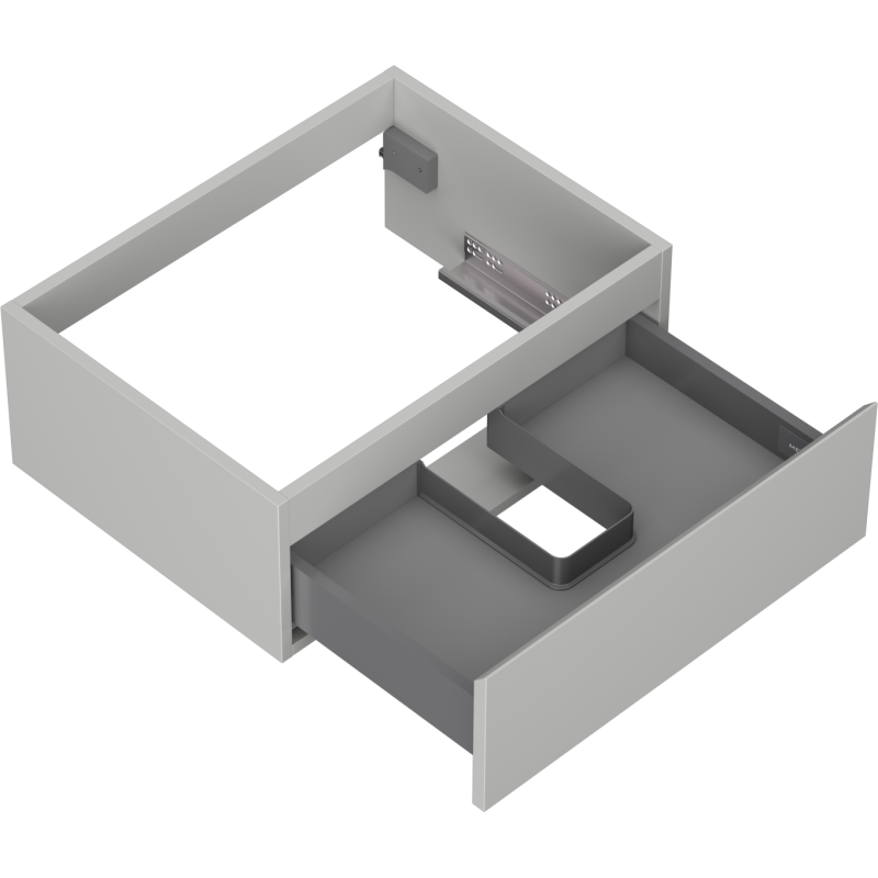 Mexen Orio koupelnová skříňka pod umyvadlo 60 cm, 1 zásuvka, šedá mat - 91A10-06023-1-BF62