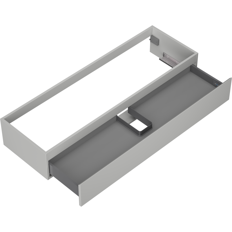 Mexen Orio koupelnová skříňka pod umyvadlo 140 cm, 1 zásuvka, šedá matná - 91A10-14023-1-BF62