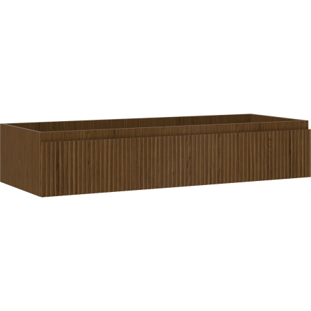 Mexen Rivel koupelnová skříňka pod umyvadlo 120 cm, 1 zásuvka, drážkovaná, ořech - 91A20-12023-1-BF86