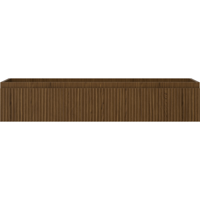 Mexen Rivel koupelnová skříňka pod umyvadlo 120 cm, 1 zásuvka, drážkovaná, ořech - 91A20-12023-1-BF86