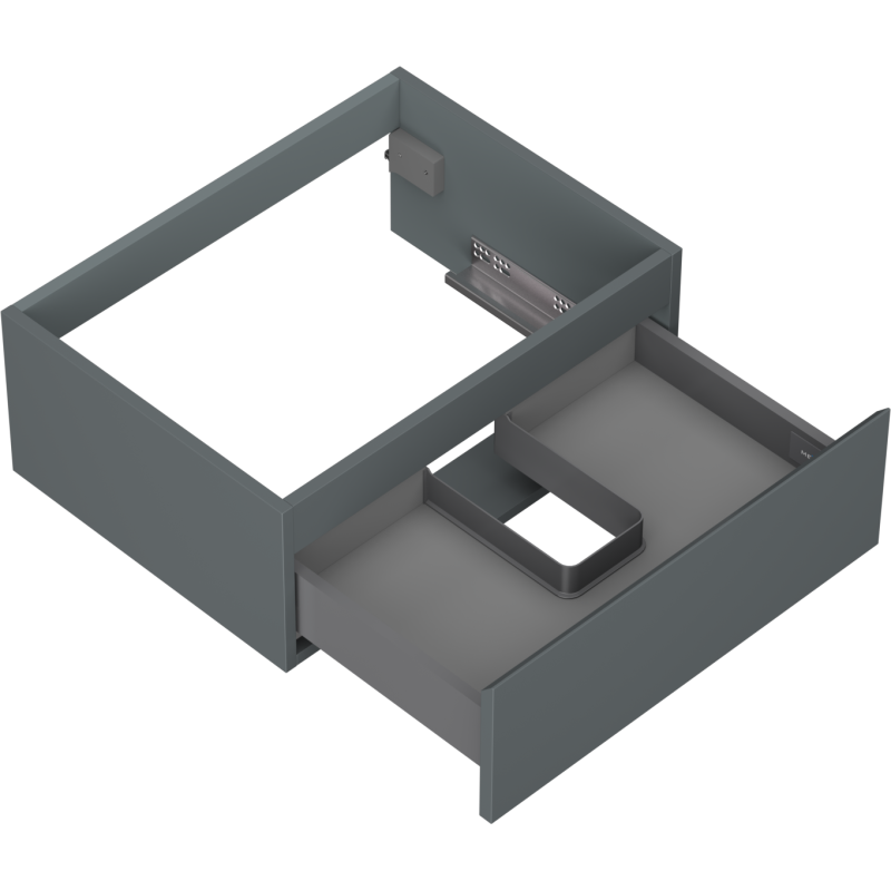 Mexen Orio koupelnová skříňka pod umyvadlo 60 cm, 1 zásuvka, grafit mat - 91A10-06023-1-BF66
