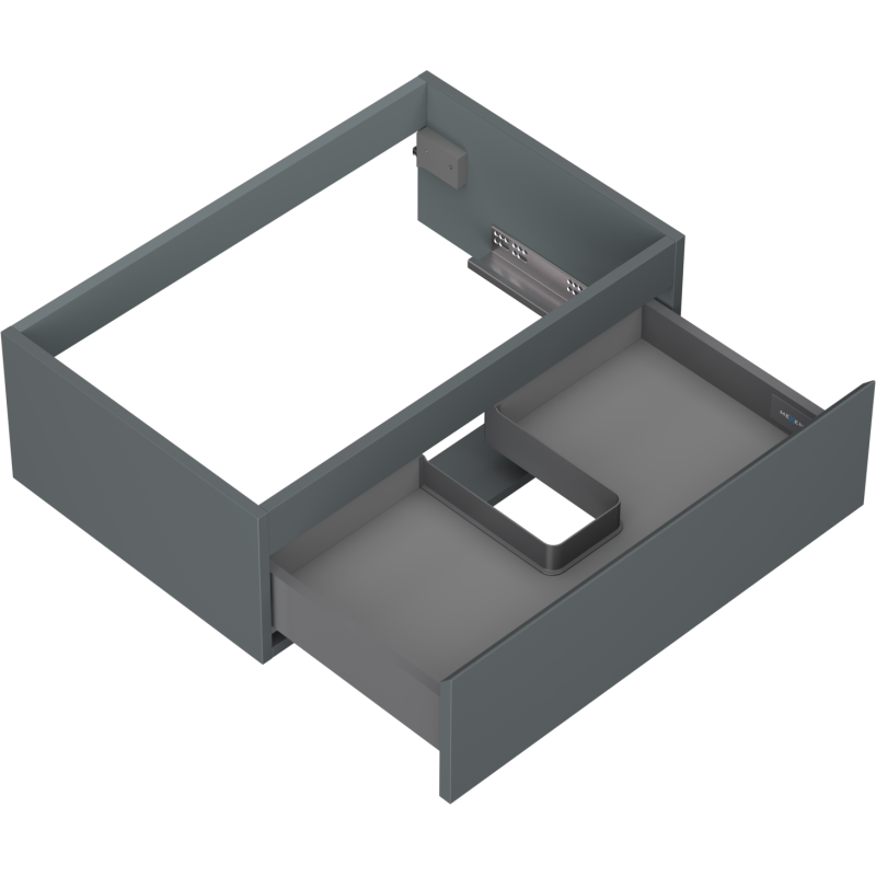 Mexen Orio koupelnová skříňka pod umyvadlo 70 cm, 1 zásuvka, grafit mat - 91A10-07023-1-BF66