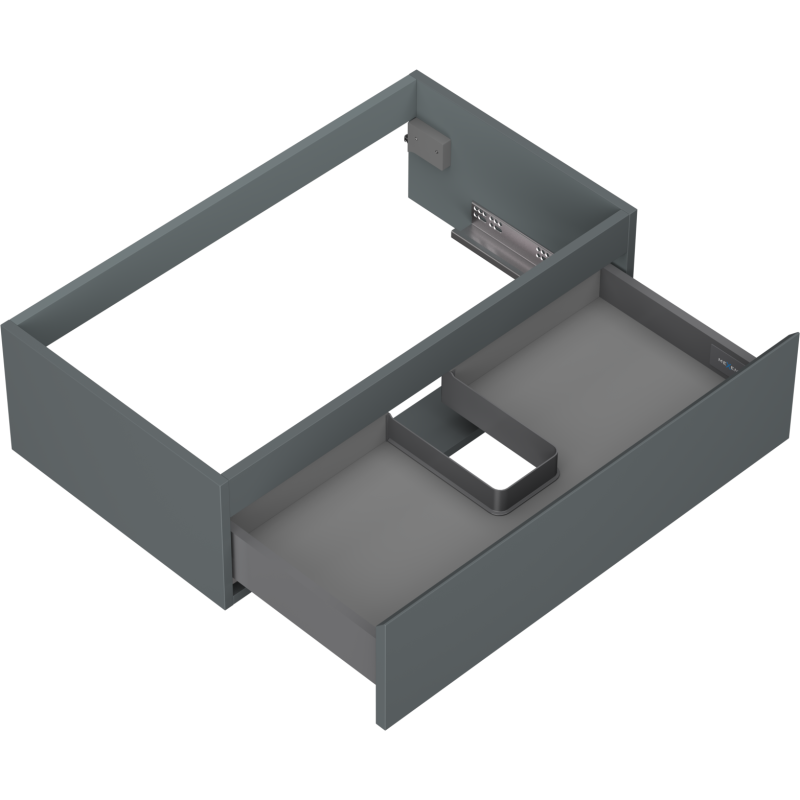 Mexen Orio koupelnová skříňka pod umyvadlo 80 cm, 1 zásuvka, grafit mat - 91A10-08023-1-BF66