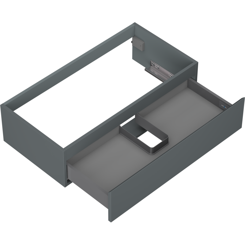 Mexen Orio koupelnová skříňka pod umyvadlo 90 cm, 1 zásuvka, grafit mat - 91A10-09023-1-BF66