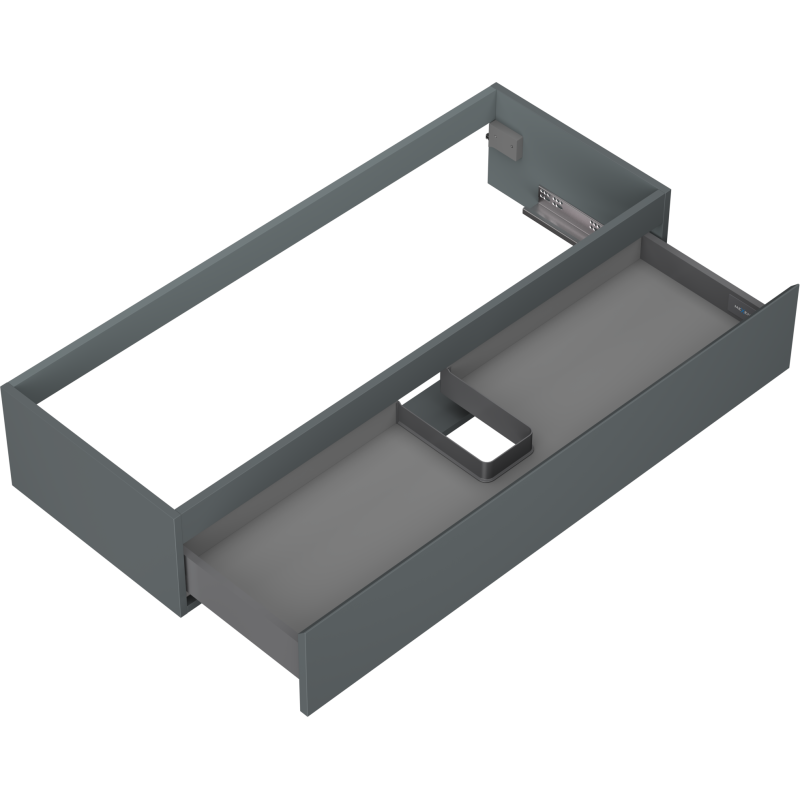 Mexen Orio koupelnová skříňka pod umyvadlo 120 cm, 1 zásuvka, grafit mat - 91A10-12023-1-BF66