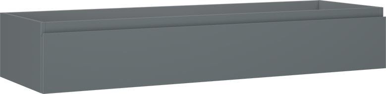 Mexen Orio koupelnová skříňka pod umyvadlo 140 cm, 1 zásuvka, grafit mat - 91A10-14023-1-BF66