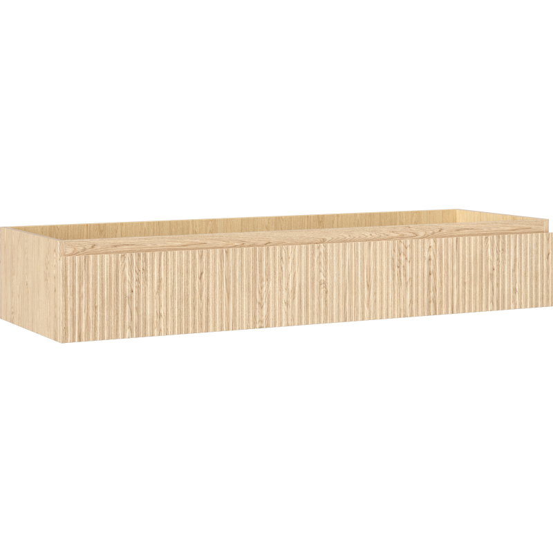 Mexen Rivel koupelnová skříňka pod umyvadlo 140 cm, 1 zásuvka, profilovaná, dub - 91A20-14023-1-BF81