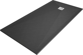 Mexen Stone+ obdélníkový kompozitní sprchový kout 180 x 80 cm, antracit - 44718018