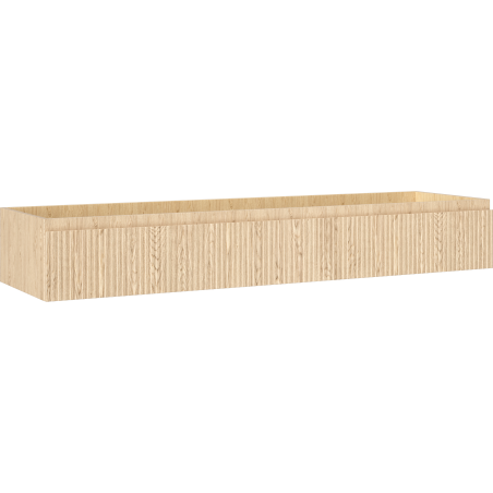 Mexen Rivel koupelnová skříňka pod umyvadlo 160 cm, 1 zásuvka, rýhovaná, dub - 91A20-16023-1-BF81