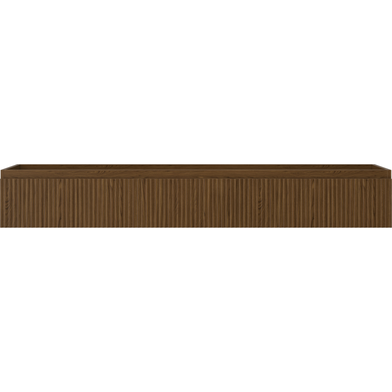 Mexen Rivel koupelnová skříňka pod umyvadlo 160 cm, 1 zásuvka, rýhovaná, ořech - 91A20-16023-1-BF86
