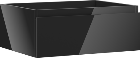 Mexen Orio koupelnová skříňka pod umyvadlo 60 cm, 1 zásuvka, černý lesk - 91A10-06023-1-BF70