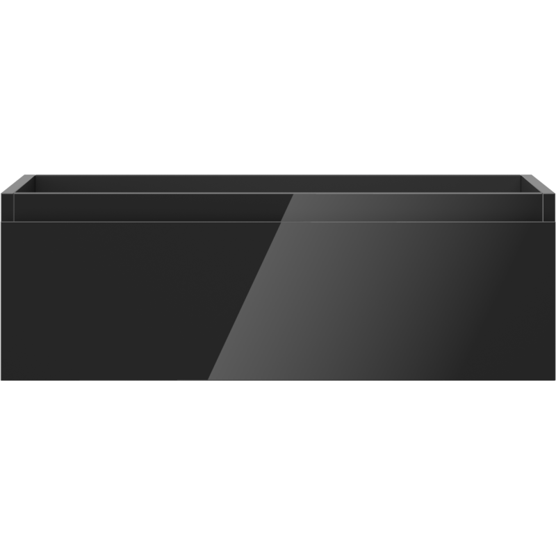 Mexen Orio koupelnová skříňka pod umyvadlo 70 cm, 1 zásuvka, černý lesk - 91A10-07023-1-BF70