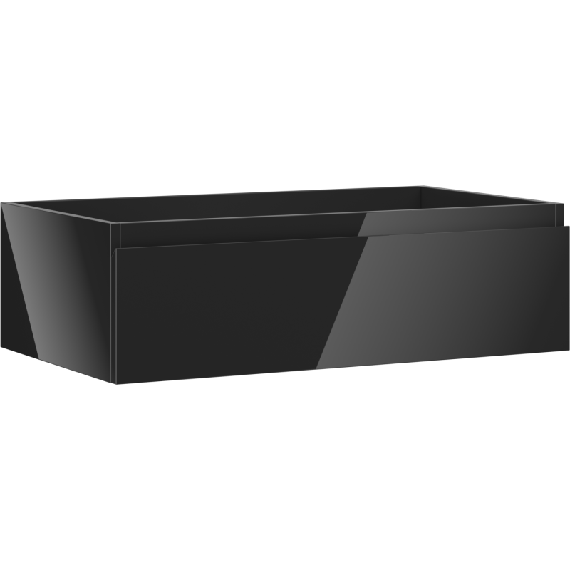 Mexen Orio koupelnová skříňka pod umyvadlo 80 cm, 1 zásuvka, černý lesk - 91A10-08023-1-BF70