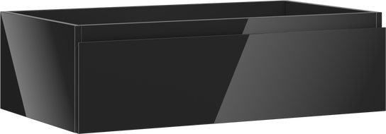 Mexen Orio koupelnová skříňka pod umyvadlo 80 cm, 1 zásuvka, černý lesk - 91A10-08023-1-BF70