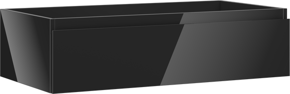 Mexen Orio koupelnová skříňka pod umyvadlo 90 cm, 1 zásuvka, černý lesk - 91A10-09023-1-BF70