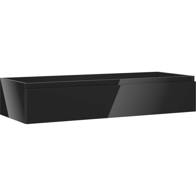 Mexen Orio koupelnová skříňka pod umyvadlo 120 cm, 1 zásuvka, černý lesk - 91A10-12023-1-BF70