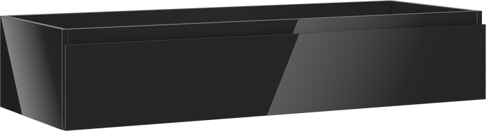 Mexen Orio koupelnová skříňka pod umyvadlo 120 cm, 1 zásuvka, černý lesk - 91A10-12023-1-BF70