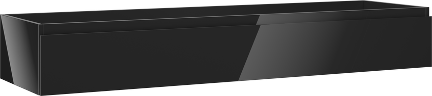 Mexen Orio koupelnová skříňka pod umyvadlo 160 cm, 1 zásuvka, černý lesk - 91A10-16023-1-BF70