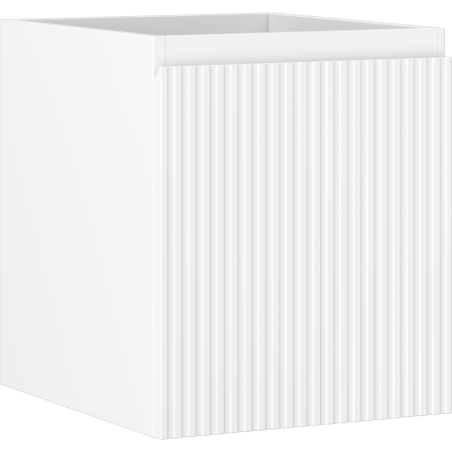 Mexen Rivel koupelnová skříňka pod umyvadlo 40 cm, 1 zásuvka, drážkovaná, bílá mat - 91A20-04047-1-BF01