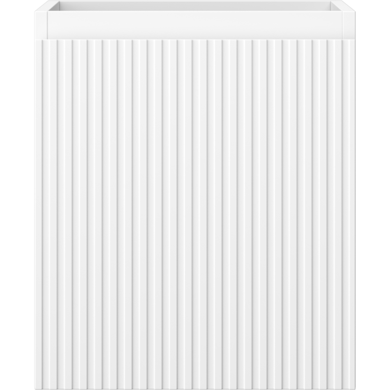 Mexen Rivel koupelnová skříňka pod umyvadlo 40 cm, 1 zásuvka, drážkovaná, bílá mat - 91A20-04047-1-BF01