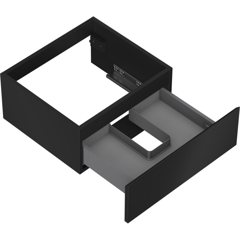 Mexen Orio koupelnová skříňka pod umyvadlo 50 cm, 1 zásuvka, černý mat - 91A10-05023-1-BF71