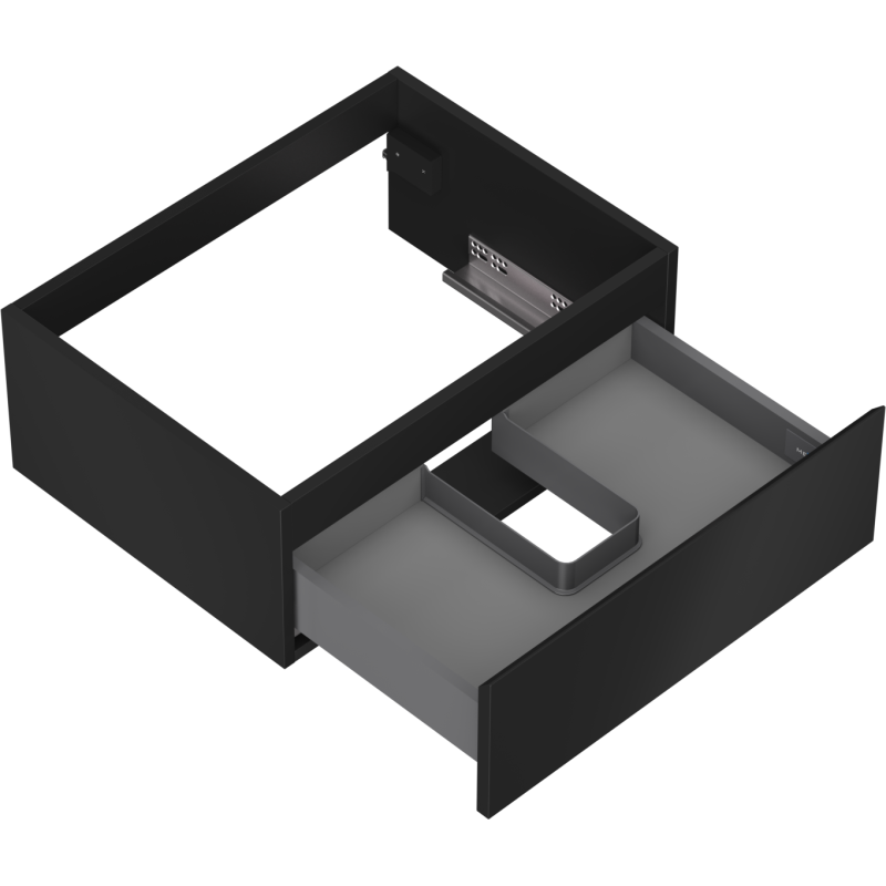 Mexen Orio koupelnová skříňka pod umyvadlo 60 cm, 1 zásuvka, černá matná - 91A10-06023-1-BF71