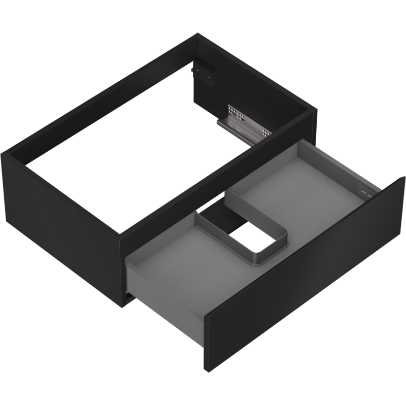 Mexen Orio koupelnová skříňka pod umyvadlo 70 cm, 1 zásuvka, černá mat - 91A10-07023-1-BF71