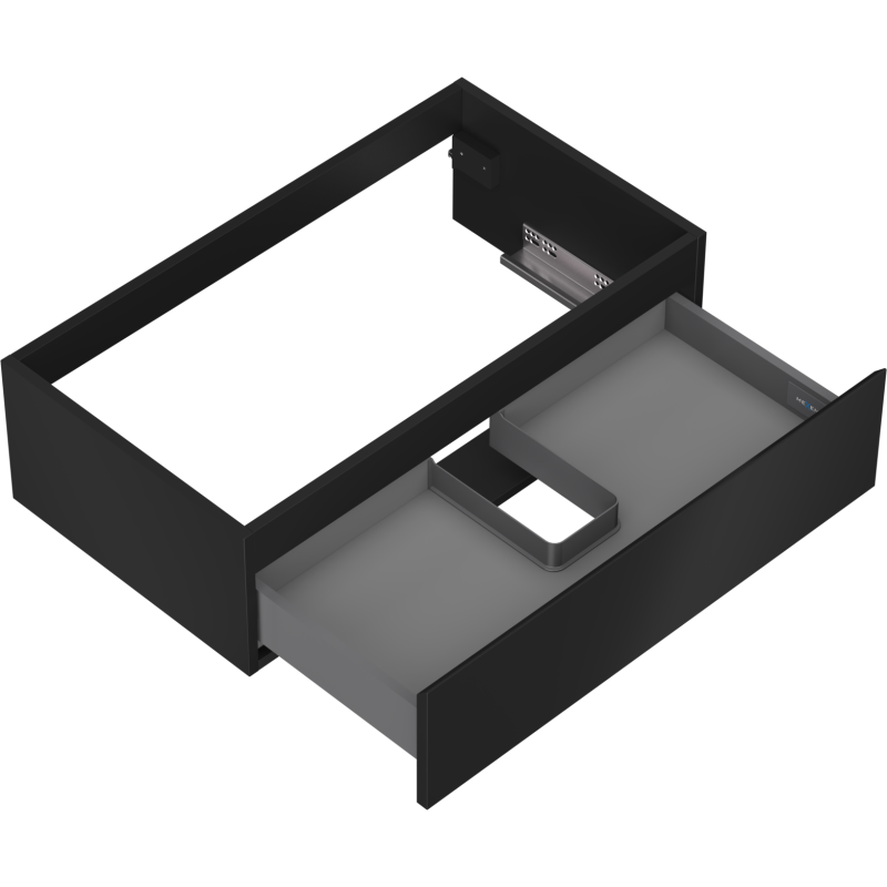 Mexen Orio koupelnová skříňka pod umyvadlo 80 cm, 1 zásuvka, černá mat - 91A10-08023-1-BF71