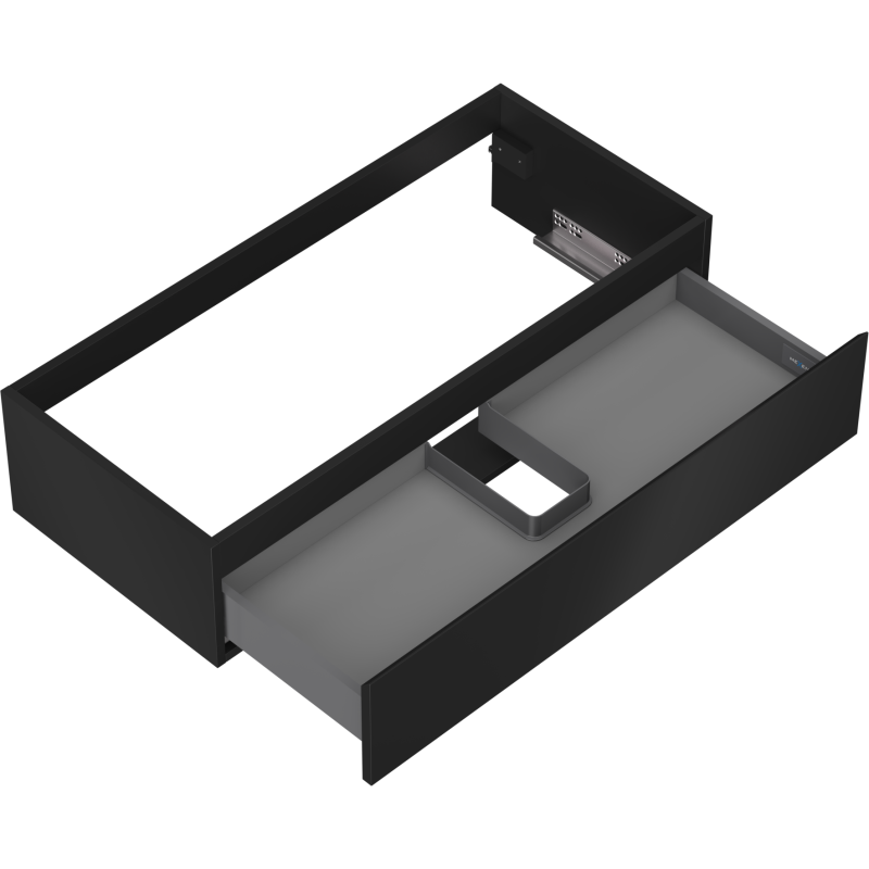 Mexen Orio koupelnová skříňka pod umyvadlo 100 cm, 1 zásuvka, černá mat - 91A10-10023-1-BF71